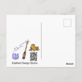 Funny Witz Toad Cartoon Spaß Halloween Postcard Postkarte (Rückseite)