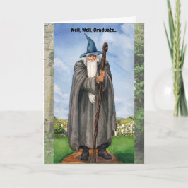 Funny Wizard Abschluss Card Dankeskarte