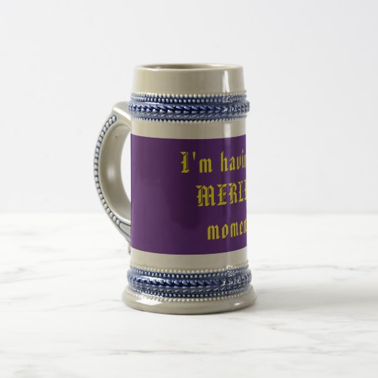Funny Wizard Bierglas (Vorderseite Links)