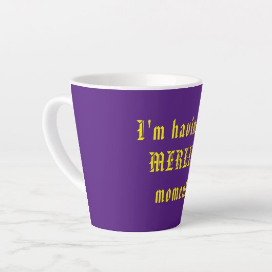 Funny Wizard Latte Tasse (Linke Ecke)