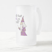 Funny Wizard Mattglas Bierglas (VorderseiteRechts)
