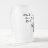 Funny Wizard Mattglas Bierglas (Vorderseite Links)