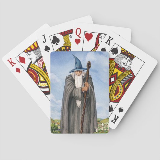 Funny Wizard Playing Cards Spielkarten (Rückseite)
