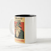 Funny Wizard Quote Zweifarbige Tasse (Vorderseite Links)