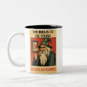 Funny Wizard Quote Zweifarbige Tasse (Links)