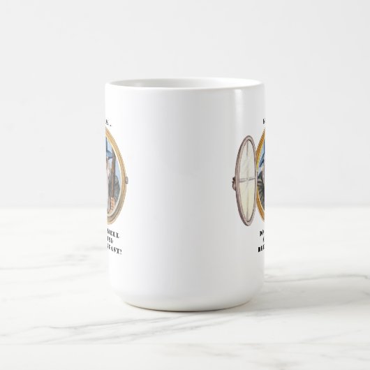 Funny Wizard Zweites Frühstück Tasse (Mittel)