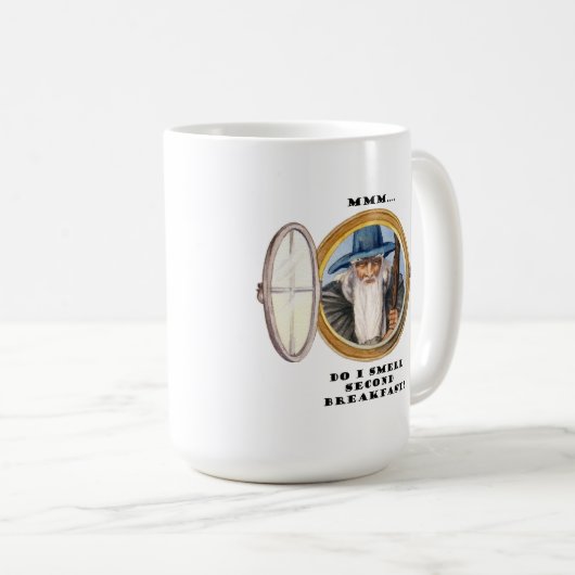 Funny Wizard Zweites Frühstück Tasse (VorderseiteRechts)