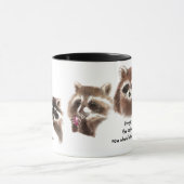 Funny, Wo ist der Kuchen, Raccoon Tasse, Tier Tasse (Zentrum)