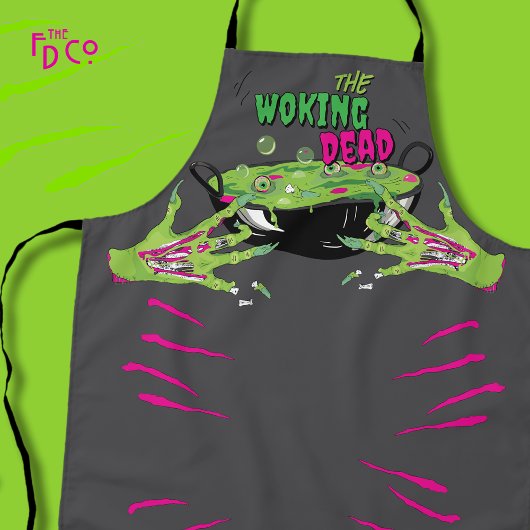 Funny Woking Dead Zombie Rippin’ Eyeball Poppin" Schürze