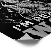 Funny Wolf Design Human Costume I'm A Wolf Poster (Ecke)