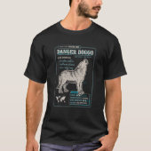 Funny Wolf Fact File - Danger Doggo 1 T-Shirt (Vorderseite)