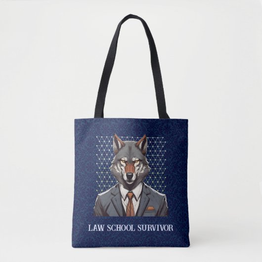 Funny Wolf Geschenk für Anwälte der Juristen Tasche (Vorderseite)