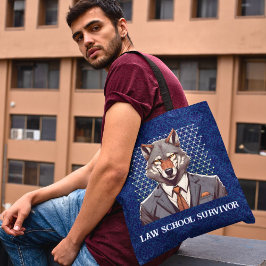 Funny Wolf Geschenk für Anwälte der Juristen Tasche