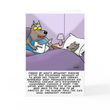 Funny Wolf Grußkarte