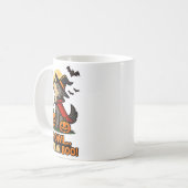 Funny Wolf Halloween Kostüm - Howl I Gemein Boo Qu Kaffeetasse (Vorderseite Links)