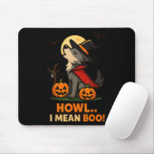 Funny Wolf Halloween Kostüm - Howl I Gemein Boo Qu Mousepad (Mit Mouse)