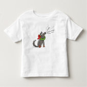 Funny Wolf Weihnachts-Happy Howlidays Holiday Kleinkind T-shirt (Vorderseite)