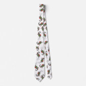 Funny Wolf Weihnachts-Happy Howlidays Holiday Krawatte (Vorderseite)