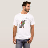 Funny Wolf Weihnachts-Happy Howlidays Holiday T-Shirt (Vorne ganz)