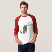 Funny Wolf Weihnachts-Happy Howlidays Holiday T-Shirt (Vorne ganz)
