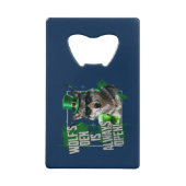 Funny Wolfs Den Wallet Bottle Opener St Paddy Geldbeutel Flaschenöffner (Vorderseite)