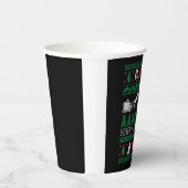 Funny Wolves Wolf Lover Ugly Christmas Sweater Pappbecher (Rechts)