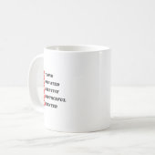 Funny Woman Akronym - SMART Kaffeetasse (Vorderseite Links)