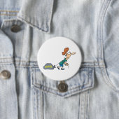 Funny Woman Carry emotionales Gepäck Button (Beispiel)