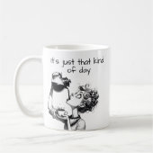 Funny Woman Cartoon Kaffeetasse (Links)