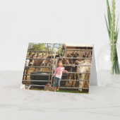 Funny Woman DVM Graduate Western Herzlichen Glückw Karte (Vorderseite)