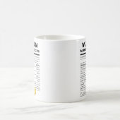 Funny Woman Nutrition Facts Kaffeetasse (Mittel)