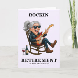 Funny Woman Retirement Karte