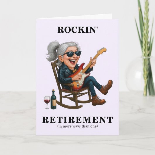 Funny Woman Retirement Karte (Vorderseite)