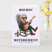 Funny Woman Retirement Karte (Gelbe Blume)