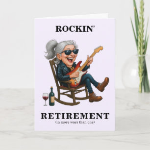 Funny Woman Retirement Karte