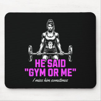 Funny Woman Weightlift Bodybuilding Sprichwort Gra Mousepad