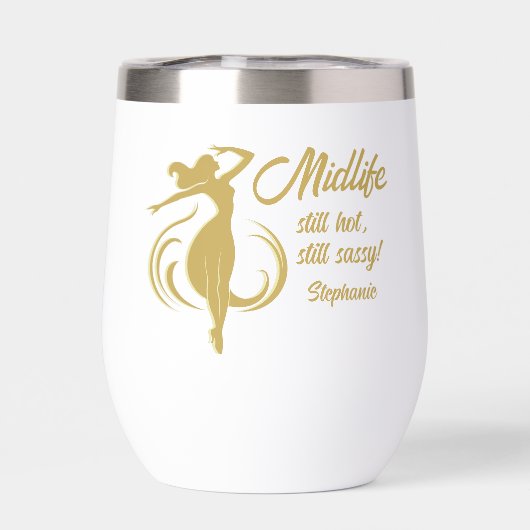 Funny Woman's Gold Midlife immer noch heiß 50. Geb (Rückseite)