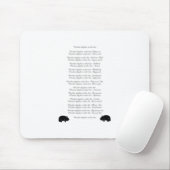 Funny Wombat Gedicht - Wombat Dingbat Cricket Fled Mousepad (Mit Mouse)