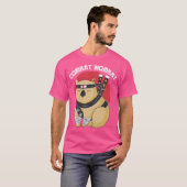 Funny Wombat Ninja Combat T-Shirt (Vorne ganz)