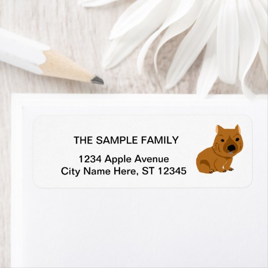 Funny Wombat Primitive Art (Insitu)