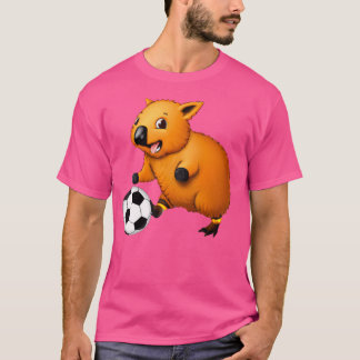 Funny Wombat Spielen Fußball Sportspiel Wombat Lov T-Shirt