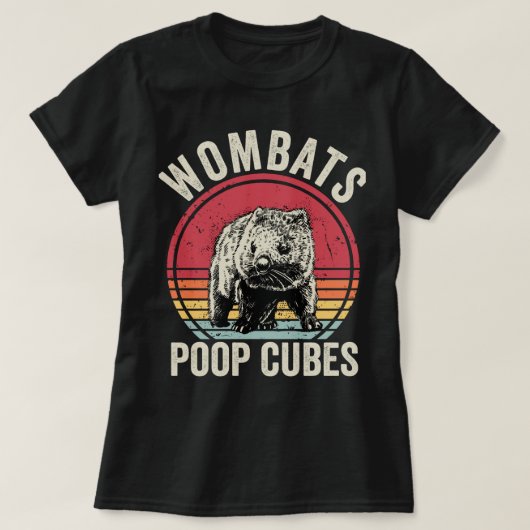 Funny Wombats Kacke Kubes T-Shirt (Design vorne)
