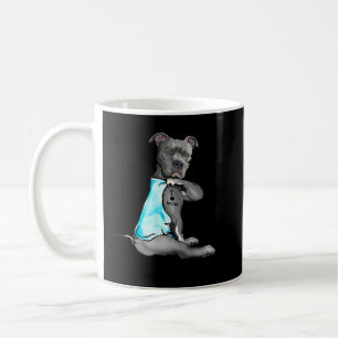 Funny Women Gifts Dog Pitbull I Liebe Mama Tattoo  Kaffeetasse