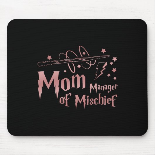 Funny Women Magical Mama Manager der Mischief Mutt Mousepad (Vorne)