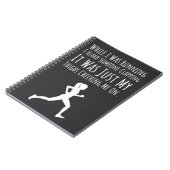 Funny Women Running Geschenke für ihren Spaß Runne Notizblock (Linke Seite)