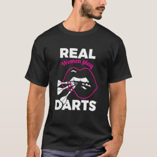Funny Womens Darts Female Amateur Pub Bar Dart Pla T-Shirt