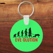 Funny women's Evolution Schlüsselanhänger (Vorderseite)