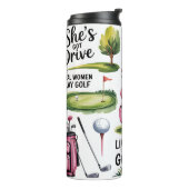 Funny Women's Golf Thermosbecher (Nach links gedreht)