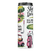 Funny Women's Golf Thermosbecher (Rückseite)