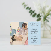 Funny Womens Retirement Plan zweimal so viel Mann Postkarte (Stehend Vorderseite)